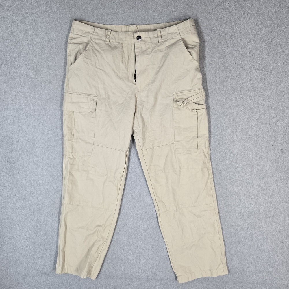 Carhartt WIP Men Pants 34 Beige Cargo Regular Ripstop Work In Progress